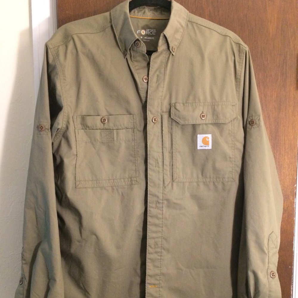 Carhartt button up work shirt